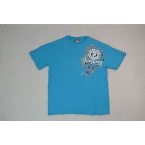 Element Men's Large Blue Short Sleeve Graphic Print T-Shirt